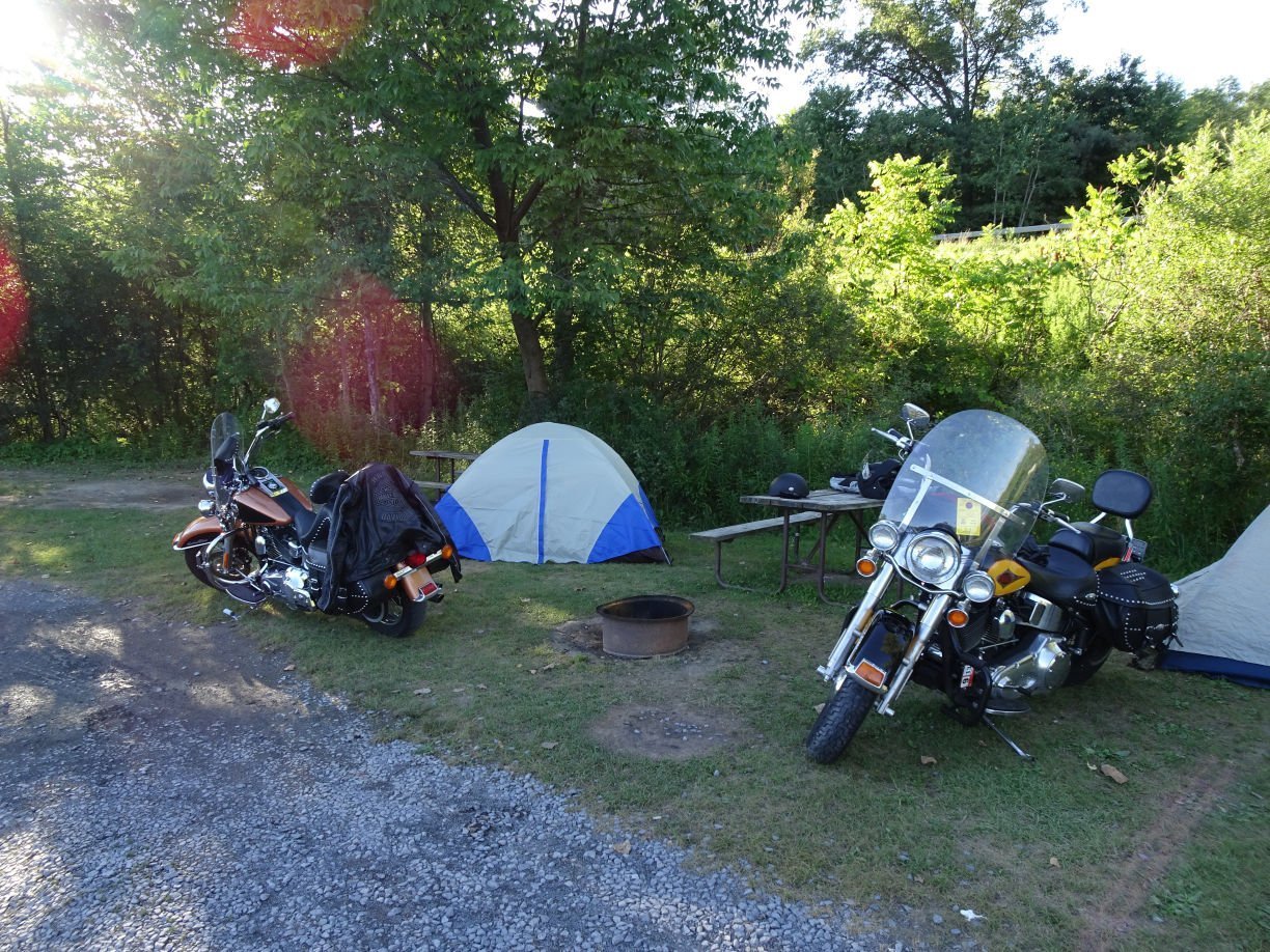 Our first night camping at Watkins Glen State Park
